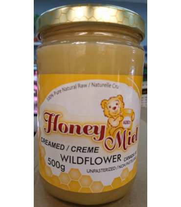 Creamed Raw Honey Wildflower 500g