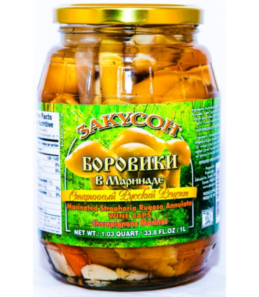 Zakuson Marinated Wine Caps Mushrooms 1L