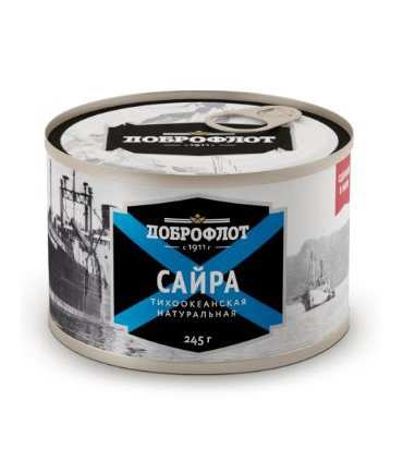 Dobroflot Natural Pacific Saury Seasoned 245g