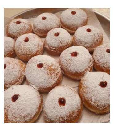 Hanukkah donuts (Sufganiyah)