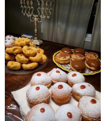 Hanukkah donuts (Sufganiyah)
